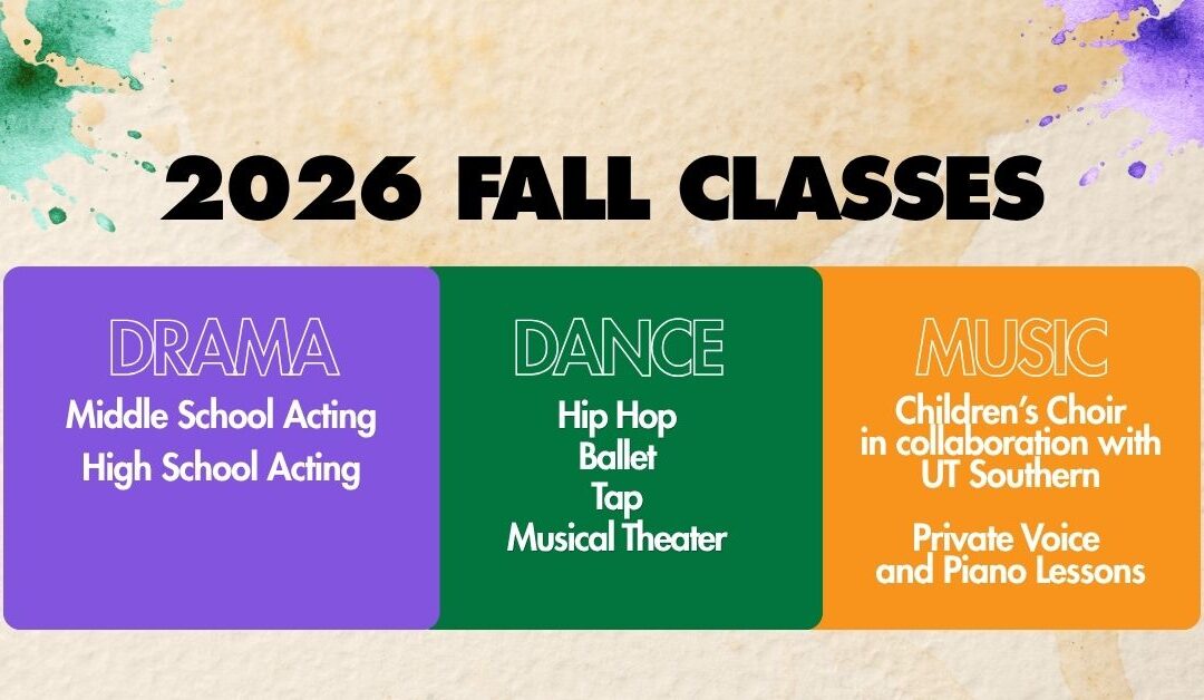 STAAR Theatre's 2026 fall lineup of classes